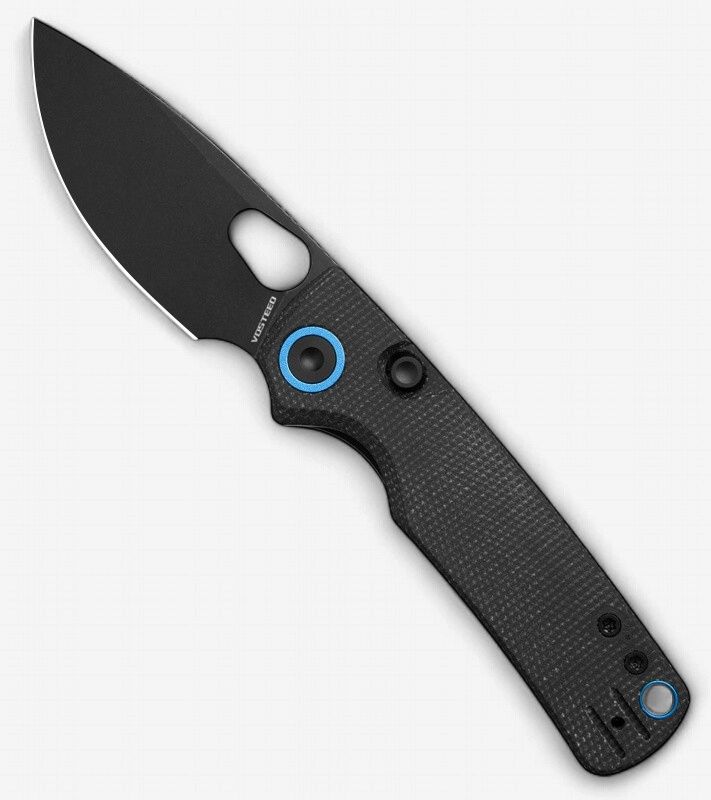 Vosteed Porcupine Black Micarta / Blk / 14C28N / Thumb Hole