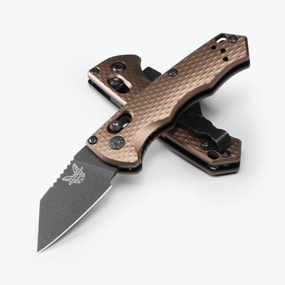 Benchmade Partial Immunity Brown / Gray / M4 / Wharncliffe