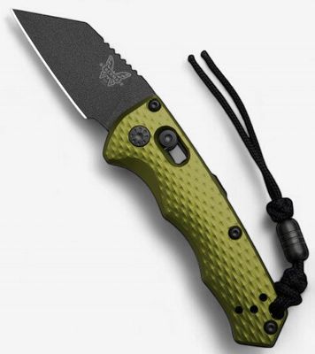Benchmade Partial Immunity Woodland Green / Gray / M4 / Wharncliffe