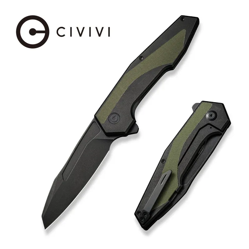 Civivi Hypersonic Green/Black / Blk / 14C28N / Wharncliffe