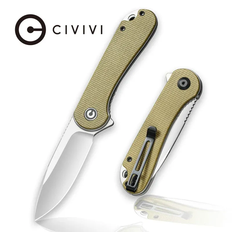 Civivi Elementum Olive Micarta / Satin / D2 / DP