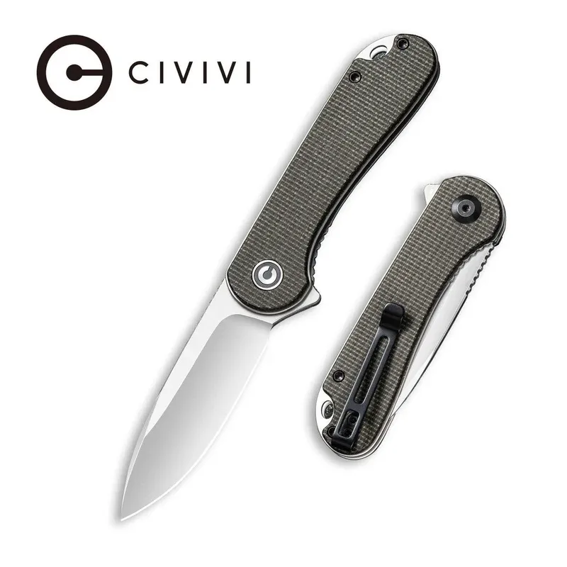 Civivi Elementum Dark Green Micarta / Satin / D2 / DP