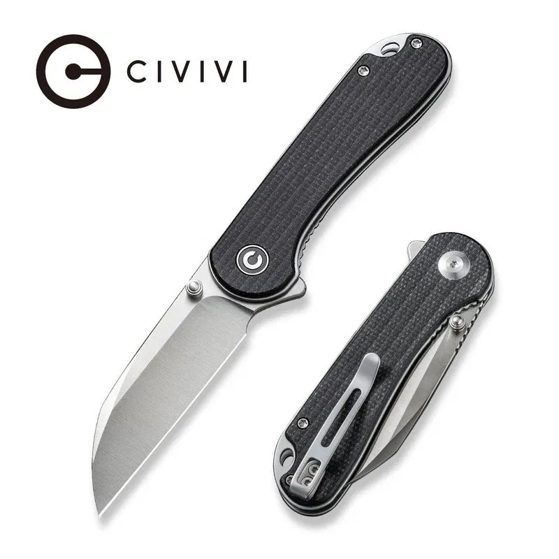 Civivi Elementum Black Micarta / Satin / Nitro- V / Wharncliffe