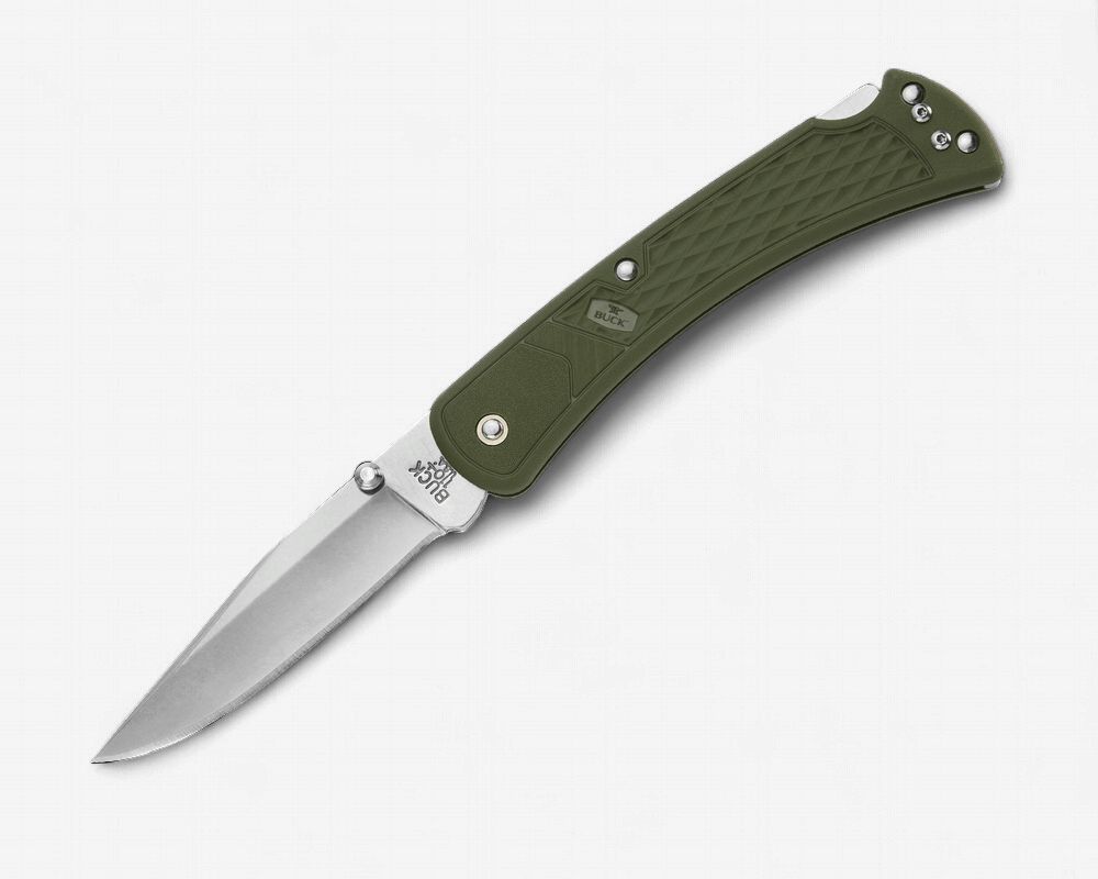 Buck Slim Hunter OD Green / Satin / 420 / CP