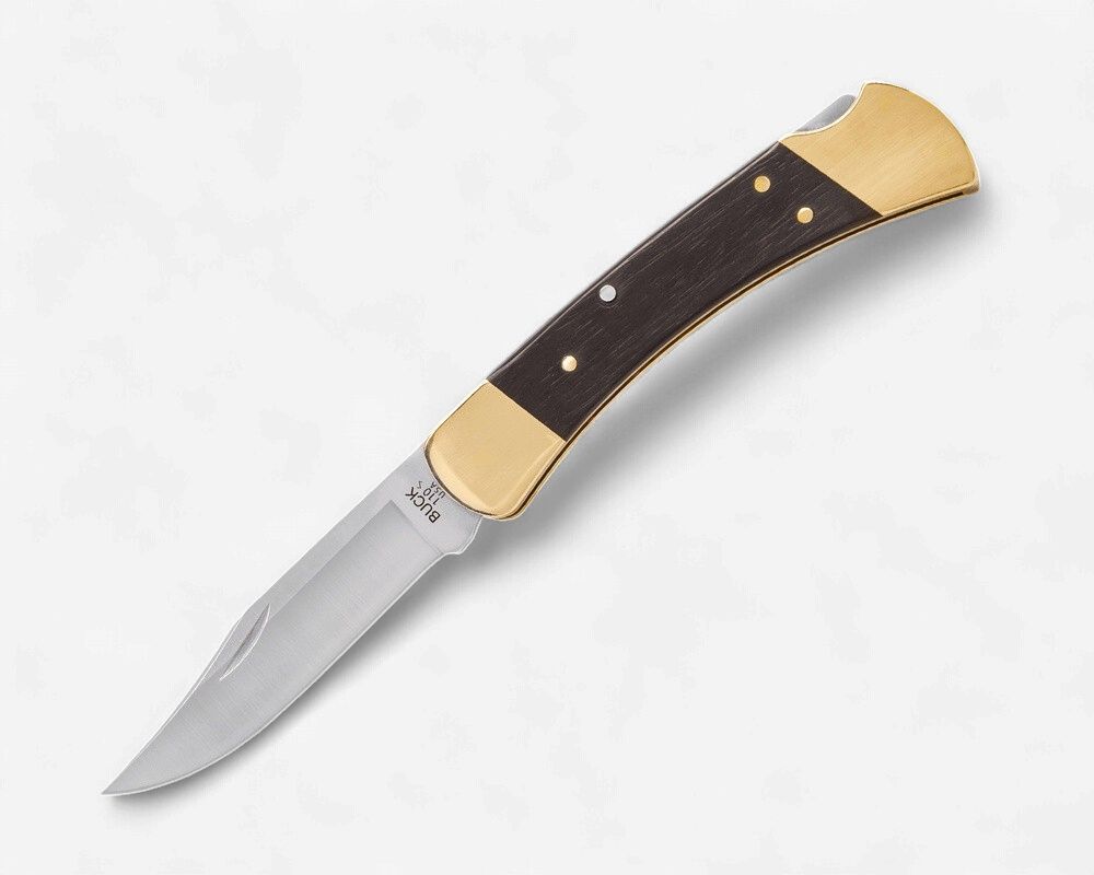 Buck 110 Slim Ebony Brass / Satin / Magnacut / CP