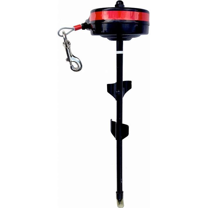 Lixit Retractable Cable Tie Out Stake Dog Collar