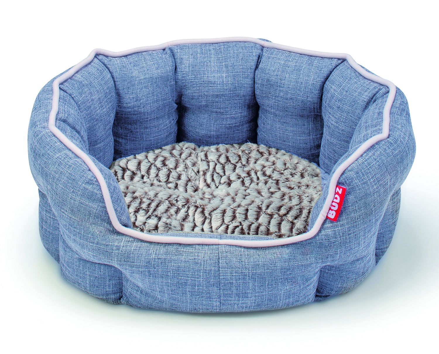 Round Delux Cuddler Blue Dog