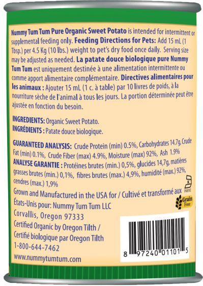 Nummy-Tum-Tum Canned Organic Sweet Potato