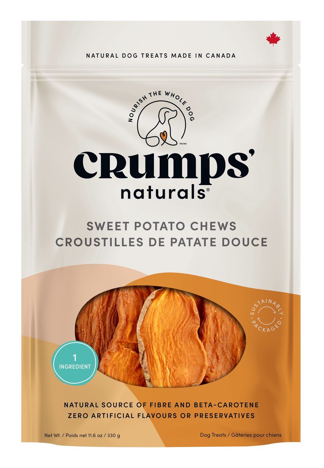 CRUMPS SWEET POTATO CHEWS 330 G