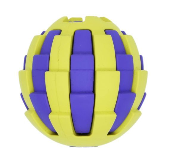 Bud'Z Rubber Astro With Treat Hole Yellow Dog 3in 1pc