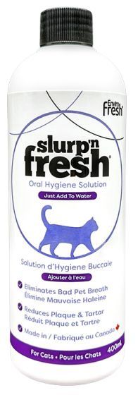 Enviro Fresh Slurp N Fresh Water Bowl Additives For Cats Cat 400ml