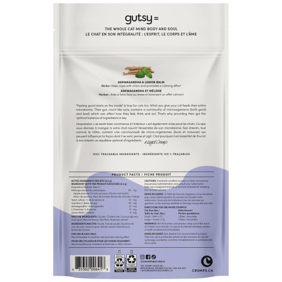 Crumps Gutsy Calm Bites Cat Treats, 90g