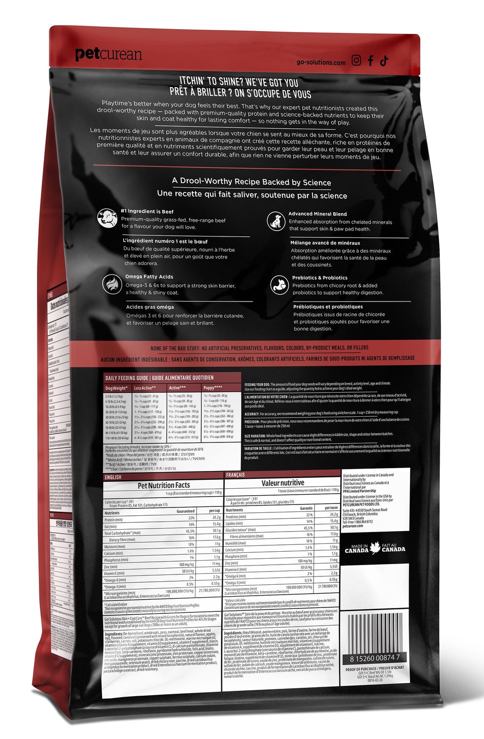 Go Skin + Coat Beef Dog 12lb