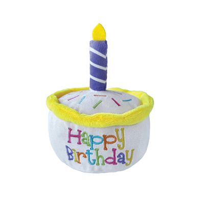 foufouBRANDS™ fouFIT™ Birthday Cake Unisex 6" Plush Dog Toy
