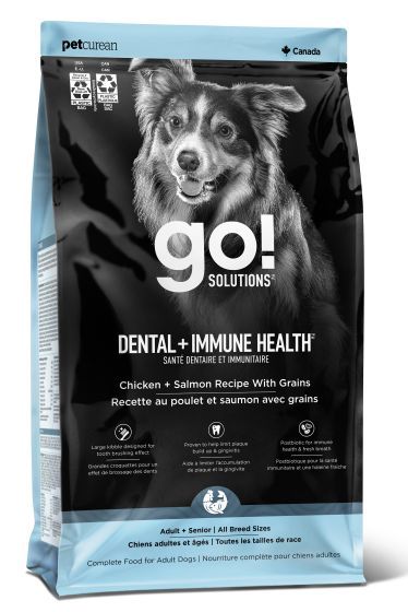 Go Dental + Immune Health Chicken + Salmon Recipe With Grains Dog 18lb
