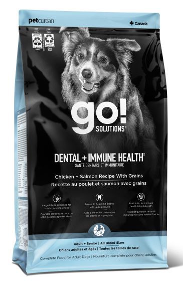 Go Dental + Immune Health Chicken + Salmon Recipe With Grains Dog 4lb