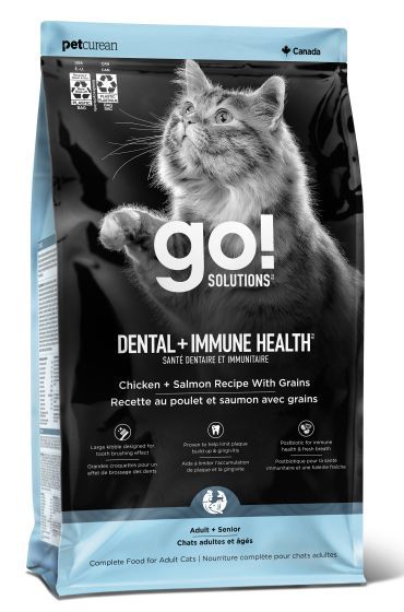 Go Dental + Immune Health Chicken + Salmon Recipe With Grains Cat 6lb