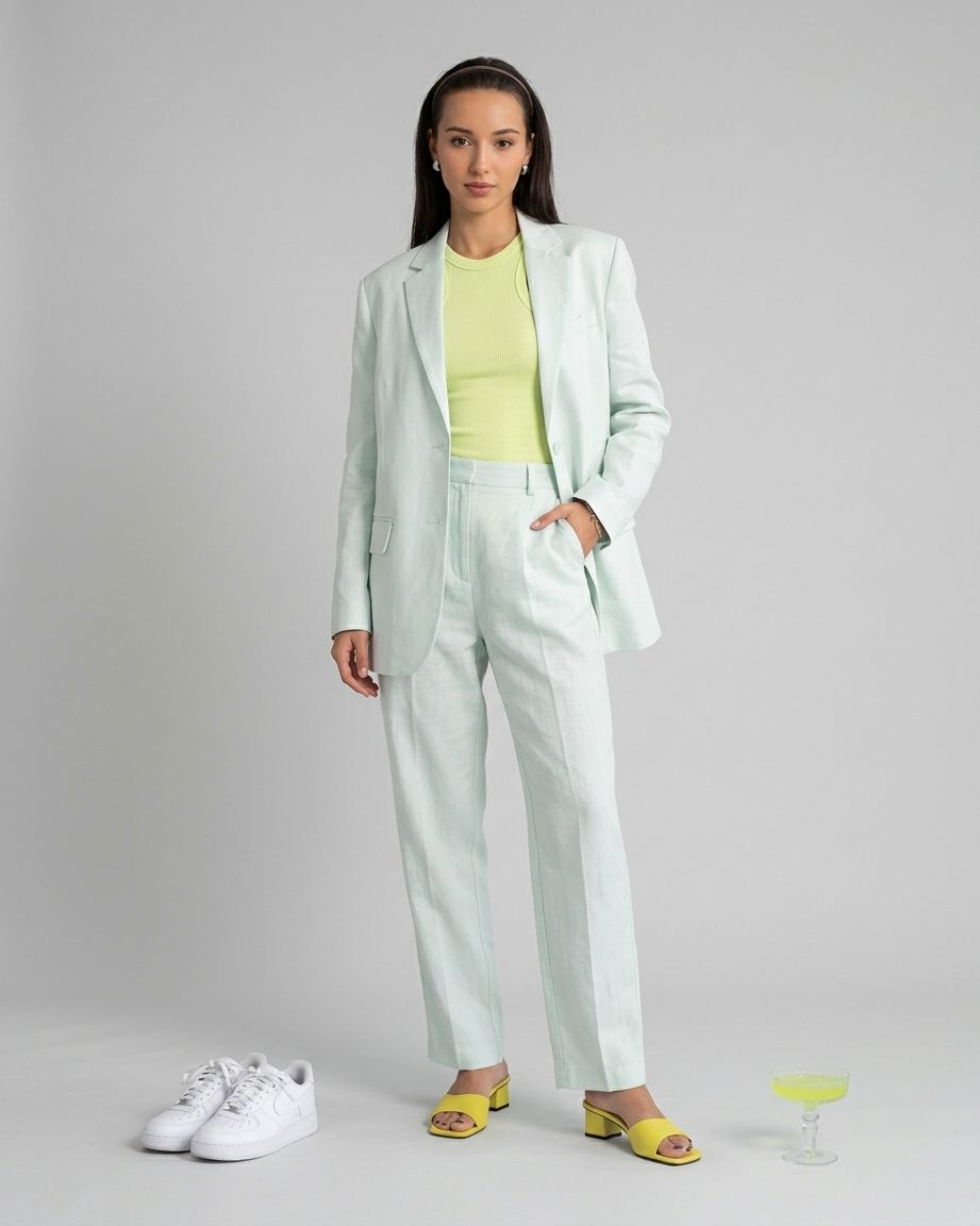 Mint Tailored Suit Set
