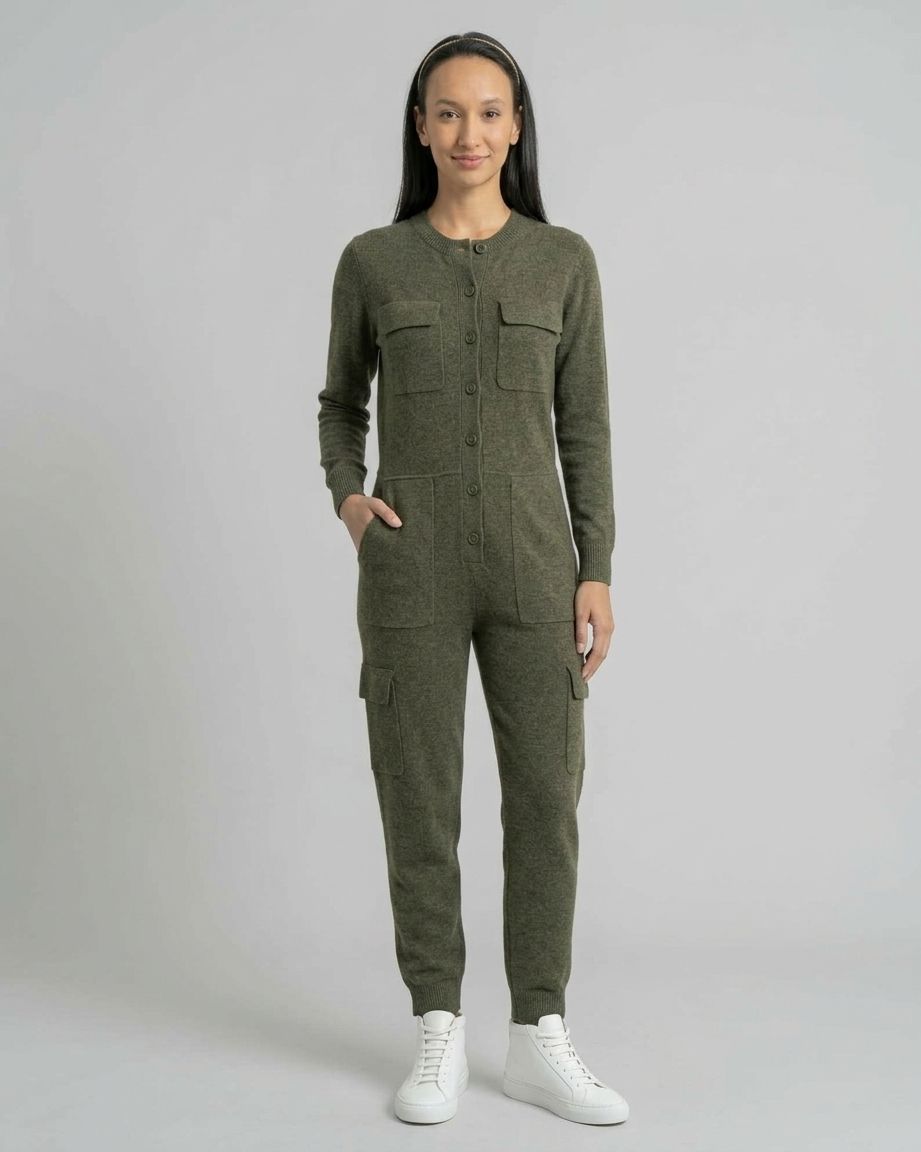Knit Utility Jumpsuit