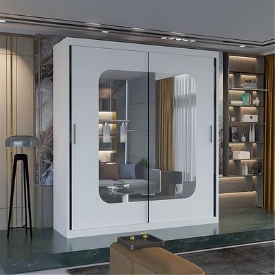 2 Door Sliding Mirror Door Wardrobe - Marika