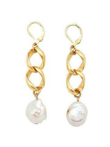 Peighton Pearl Chain Earrings