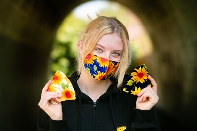 Sunflower Face Mask - was £2.50 - NOW HALF PRICE!