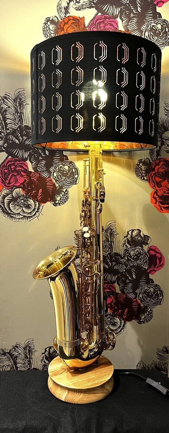 Upcycled Saxophone Lamp - made by our members