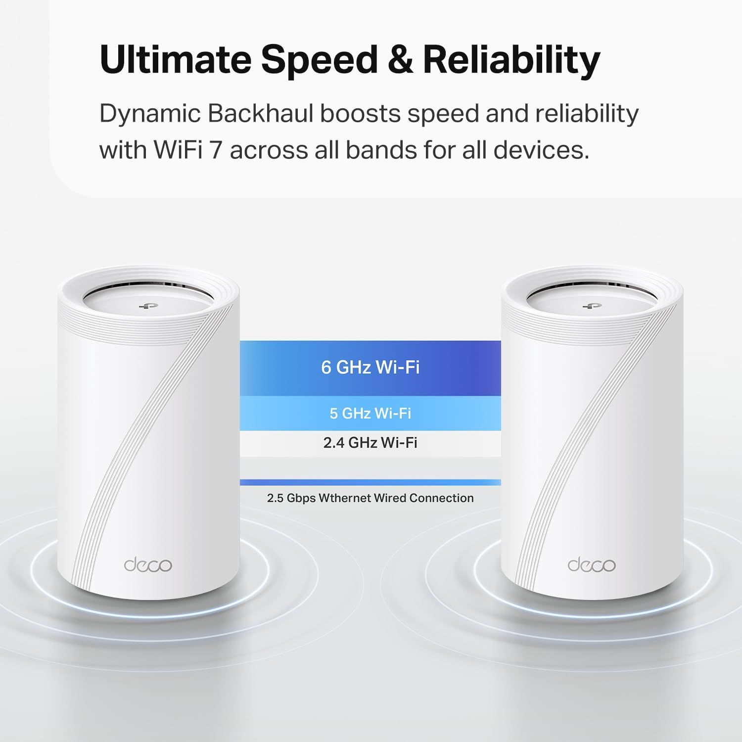 TP-Link Deco 7 Pro BE63 Tri-Band WiFi 7 BE10000 Whole Home Mesh System