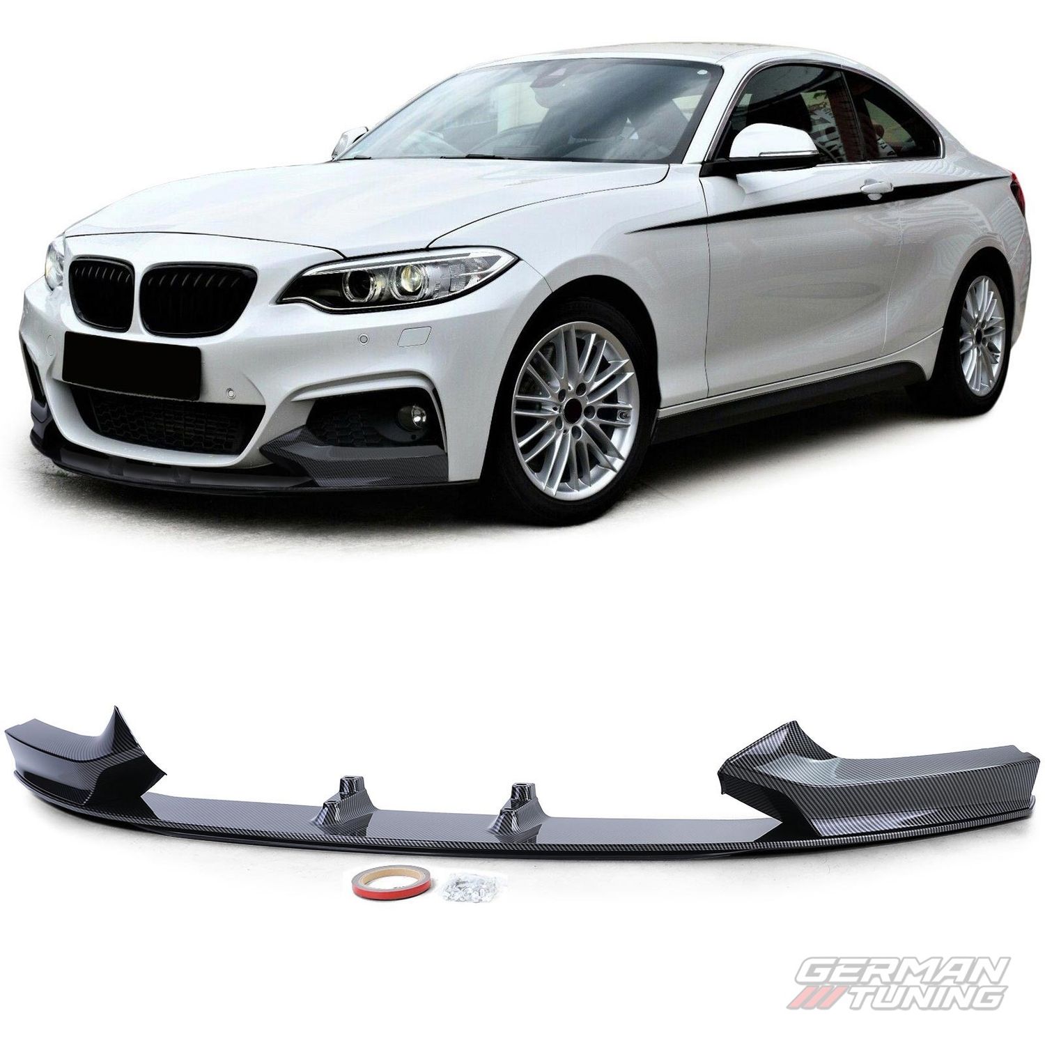 Lame avant BMW Série 2 F22/F23 Pack M : look carbone et achat German Tuning