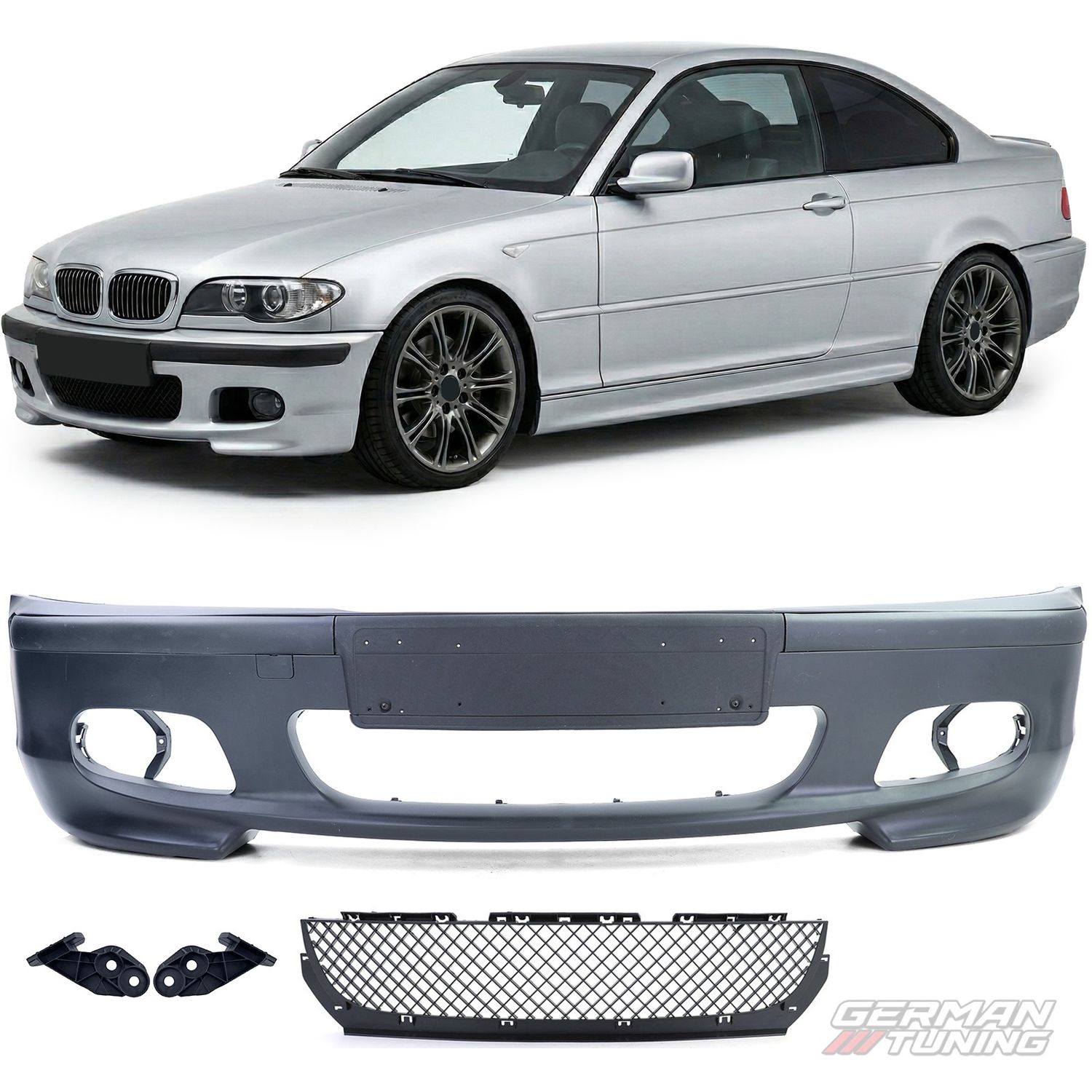 Sport Pare-chocs avant avec ABE pour BMW Série 3 E46 berline Touring LCI 2001-2005