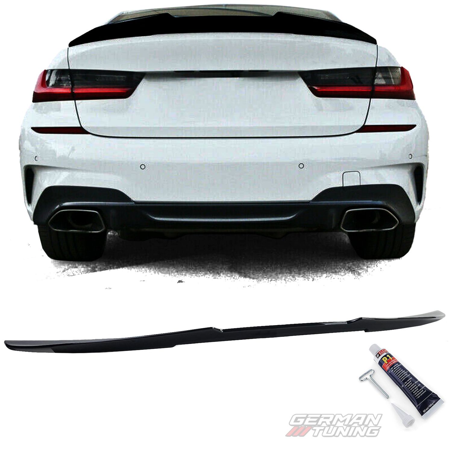 Spoiler BMW G20 berline : détail sport et finition élégante German Tuning