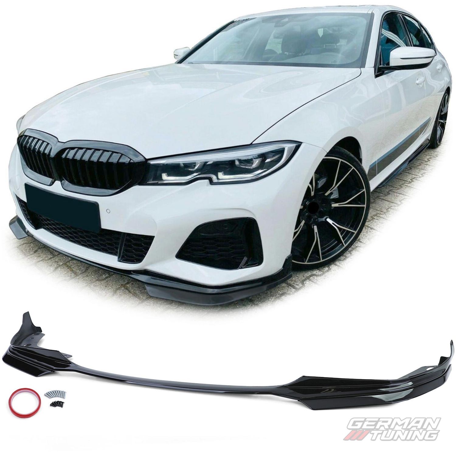 Lame avant BMW G20 : finition Performance noir brillant German Tuning