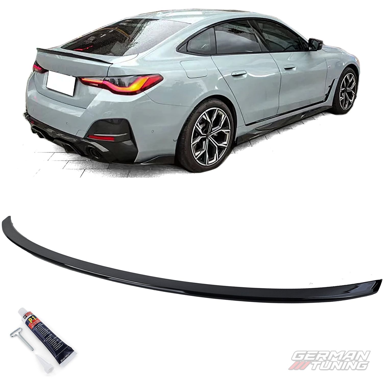 Spoiler arrière Performance noir brillant BMW Série 4 G26 Gran Coupé German Tuning