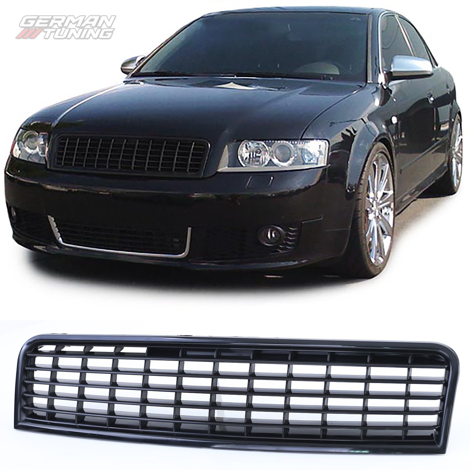 Calandre sport noir pour Audi A4 B6 8E German Tuning