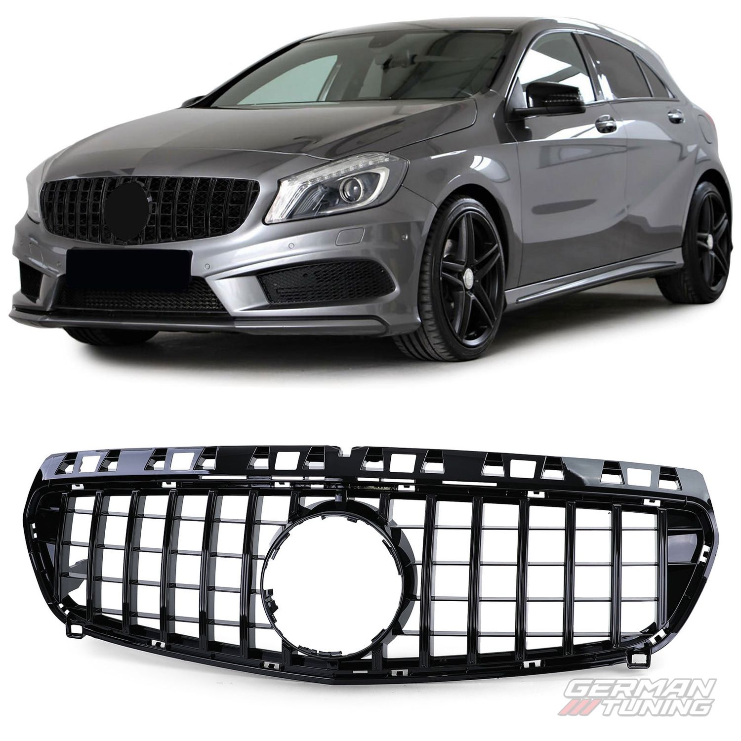 Calandre sport noir brillant Mercedes Classe A W176 German Tuning