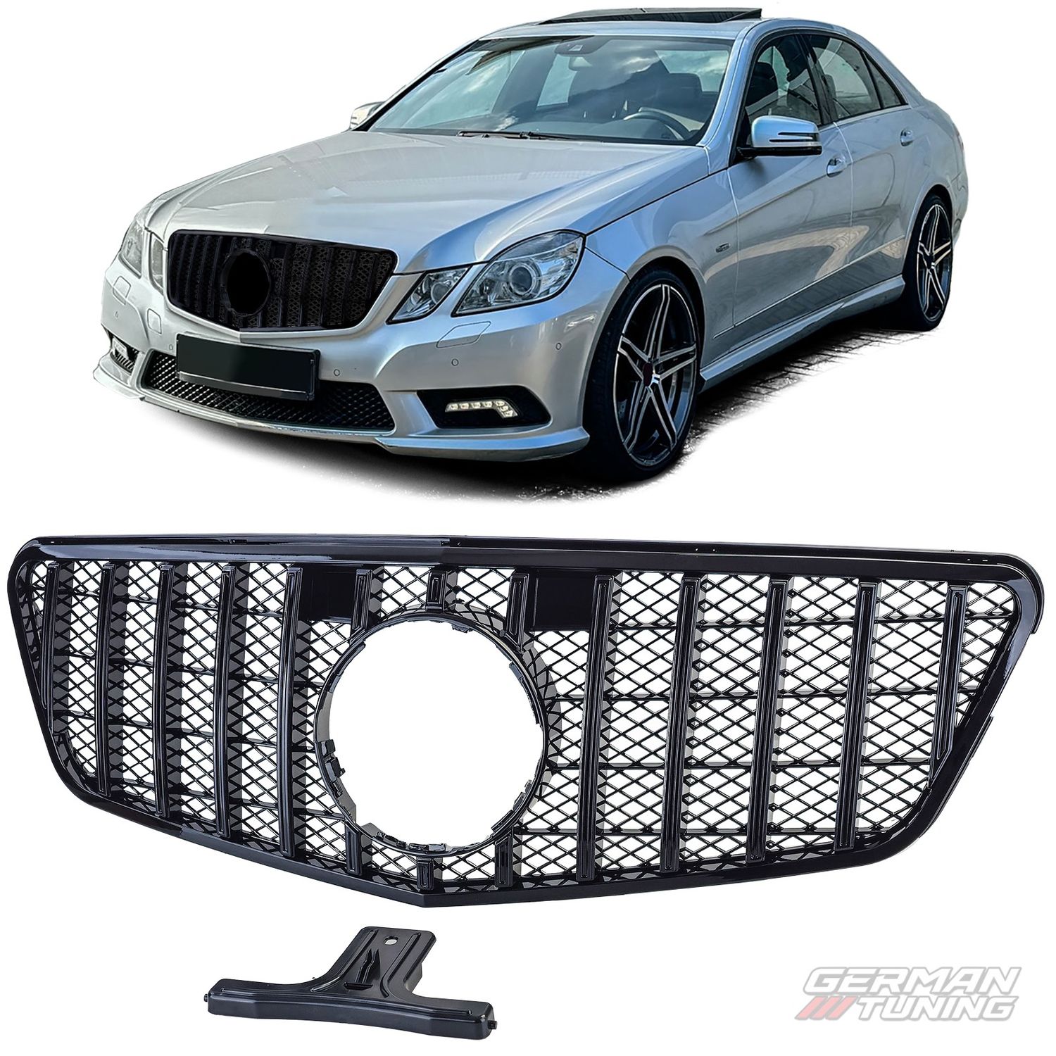 Calandre sport noir brillant Mercedes Classe E W212 S212 German Tuning