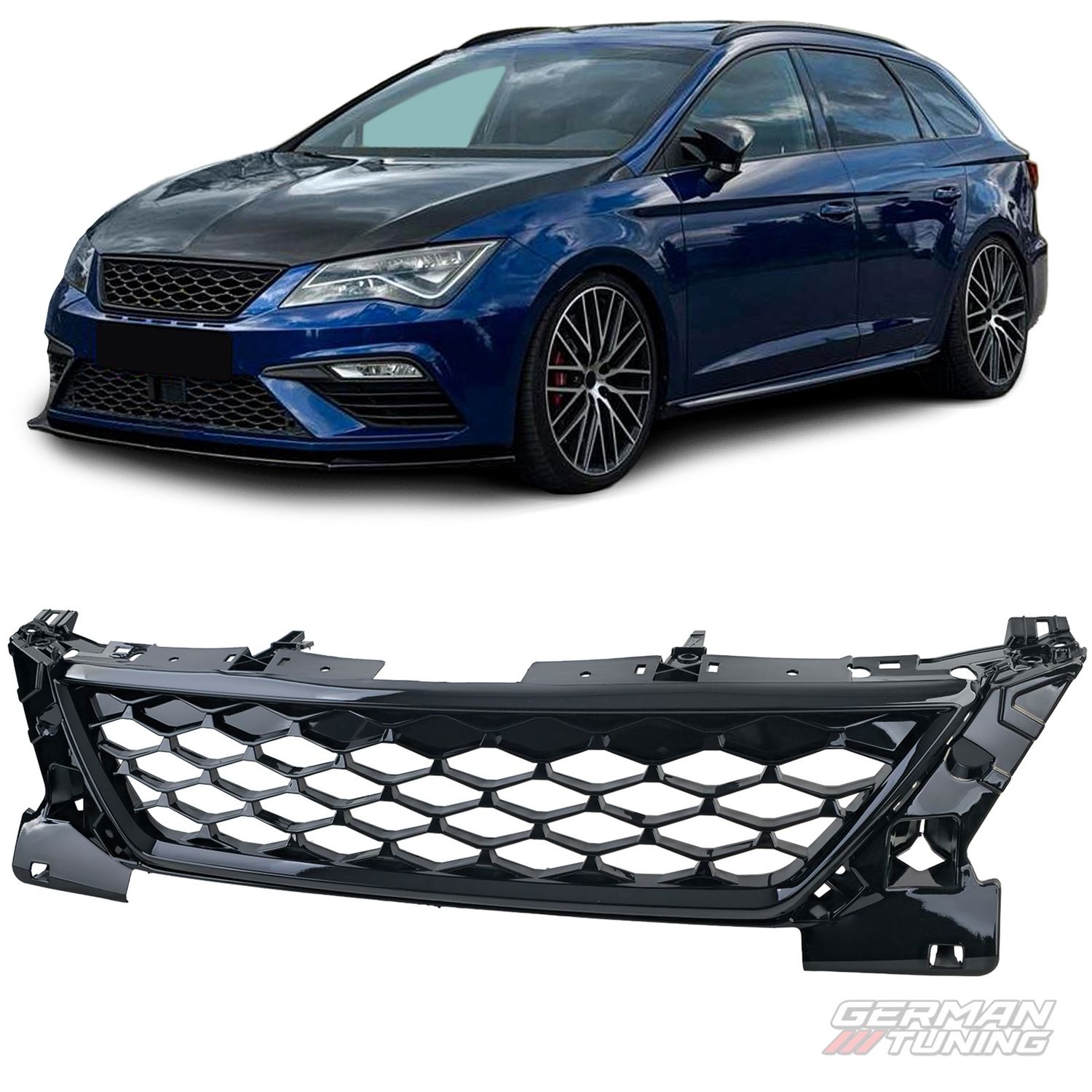 Grille de sport sans emblème Seat Leon 5F FR German Tuning