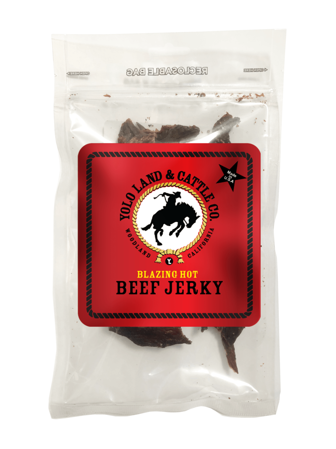 Blazing Hot Beef Jerky, Size: 3.0 oz
