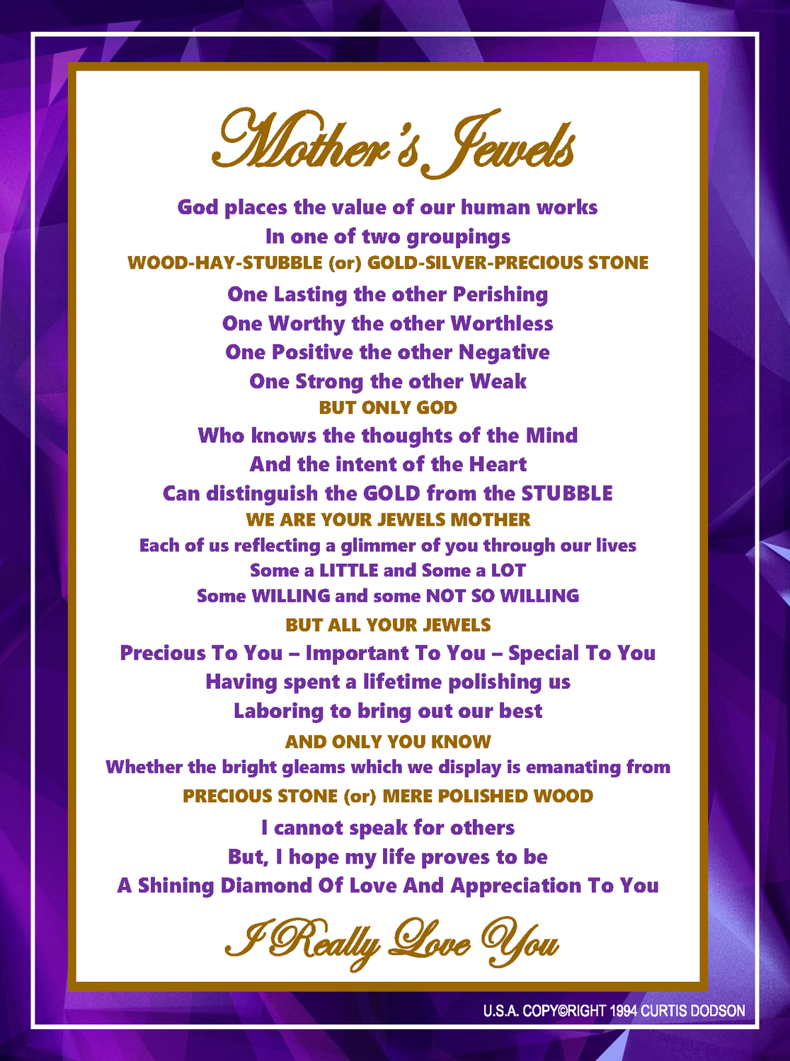 Mother&#39;s Jewels