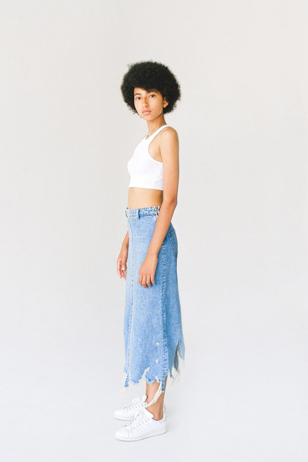 SAMPLE. Blue Denim Long Skirt SAMPLE. Blue Denim Long Skirt