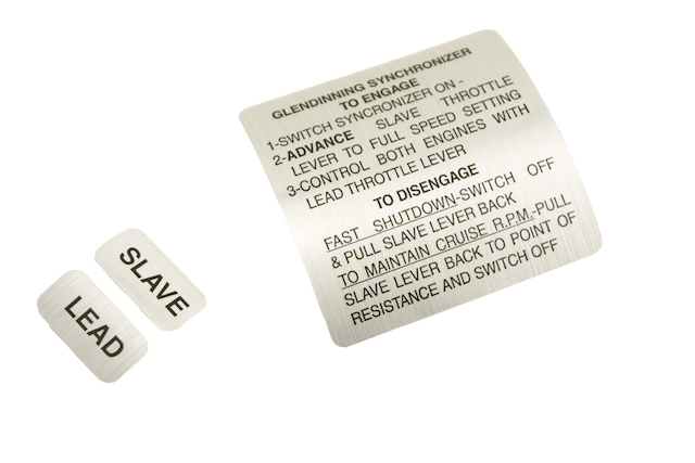 Synchronizer Operation Instructions (decal)