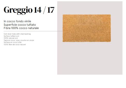 ZERBINO SU MISURA COCCO 14 ZERBINO SU MISURA COCCO 14
