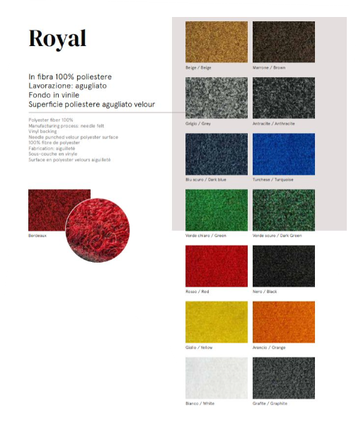 ZERBINO ROYAL 13 COCCO SINTETICO