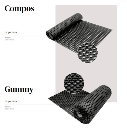 ZERBINO GUMMY A ROTOLO H100