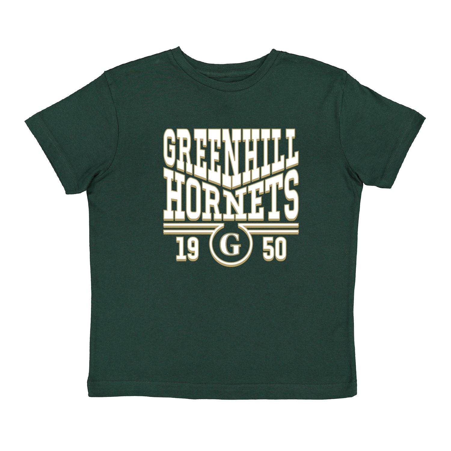 Greenhill Uscape Youth Bleacher Tee, COLOR: GREEN, Size: Y-MEDIUM