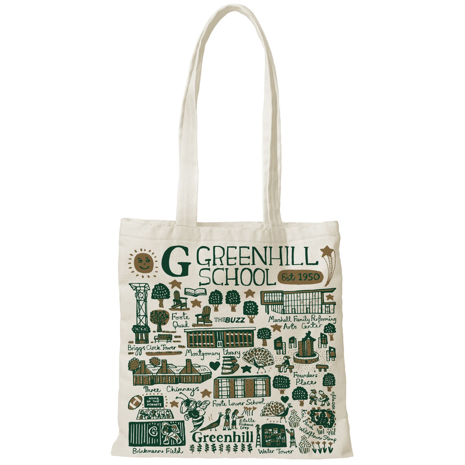 Greenhill Julia Gash Canvas Slim Tote