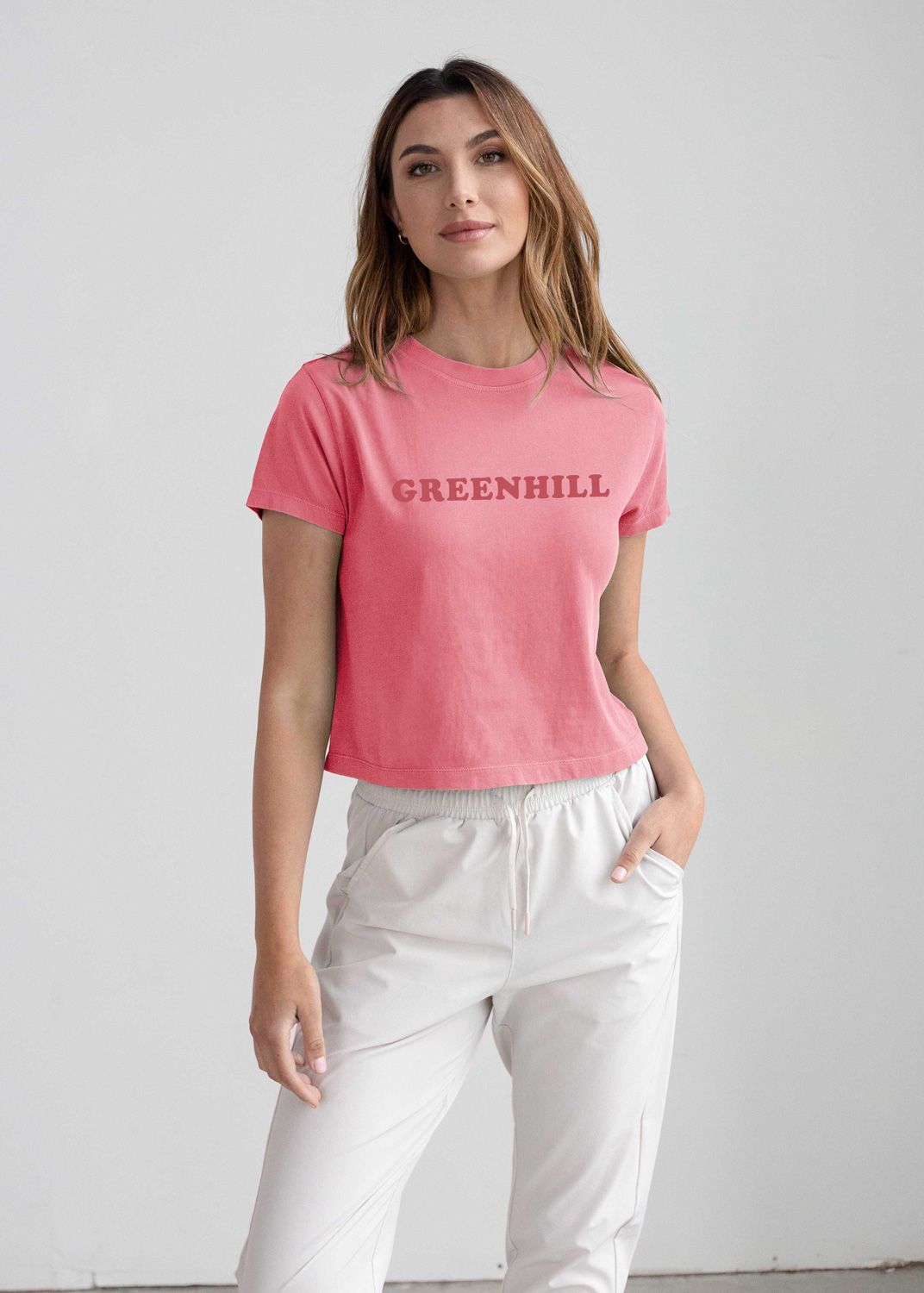 Greenhill Chicka-D Rose Cropped Tee