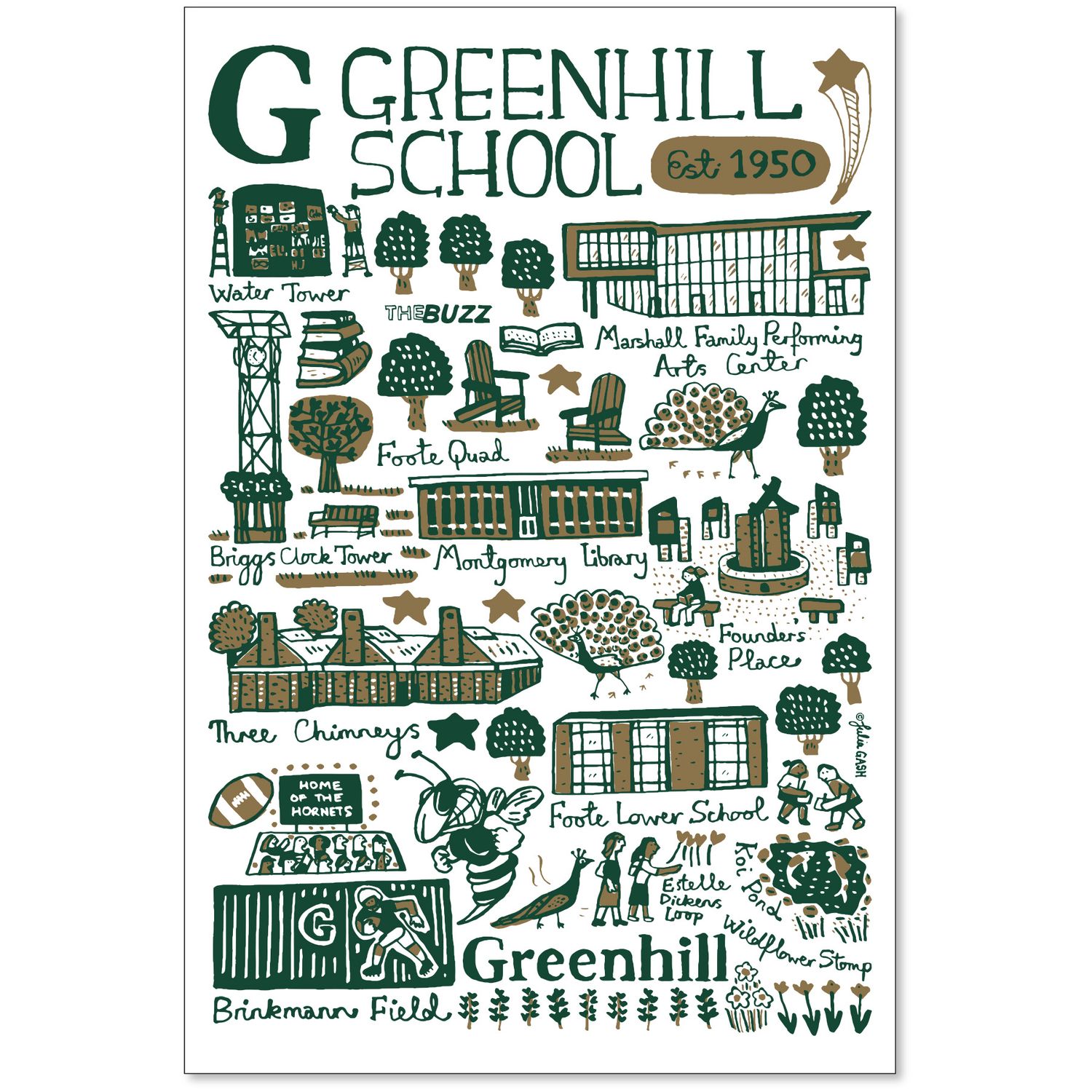 Greenhill Julia Gash Notecards 10PK
