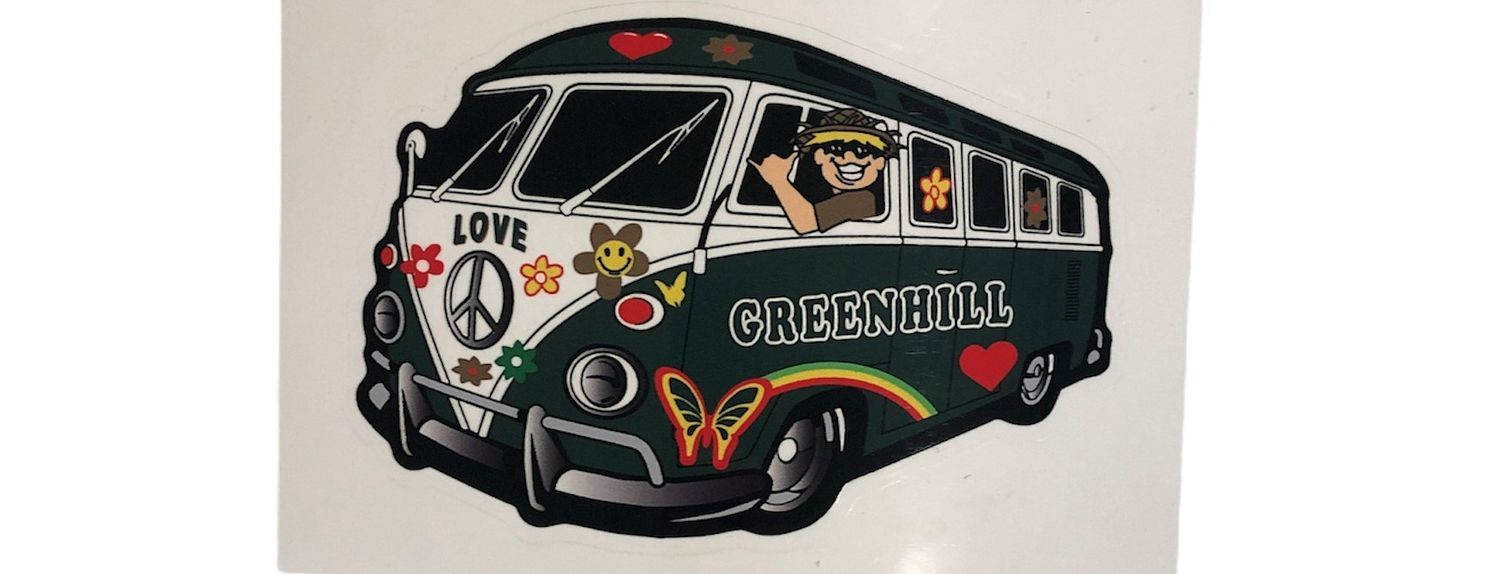 Greenhill Love Bus Sticker