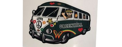 Greenhill Love Bus Sticker
